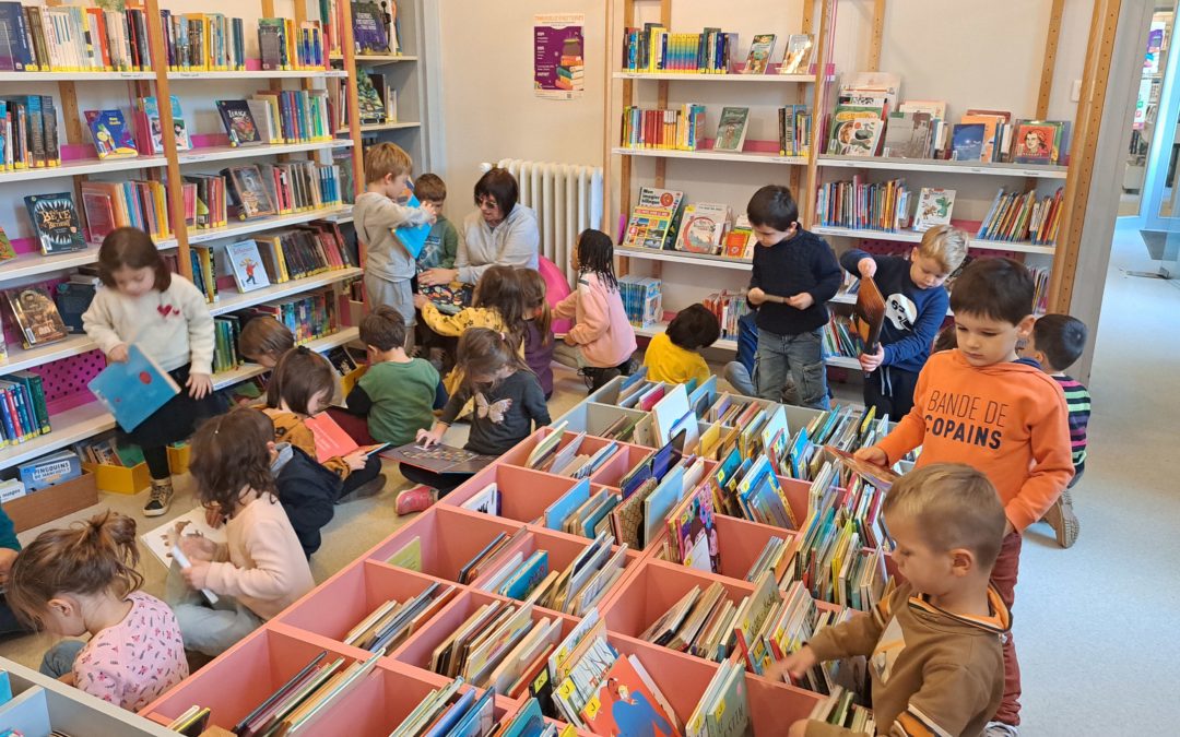 1ère séance à la bibliothèque municipale…